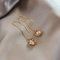 Фонарь, длинные модные серьги с кисточками, универсальная цепочка, Южная Корея, простой и элегантный дизайн