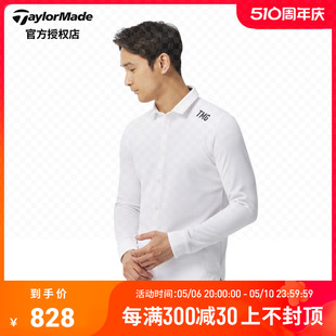 男运动长袖 新款 TaylorMade泰勒梅高尔夫服装 翻领T恤N92028