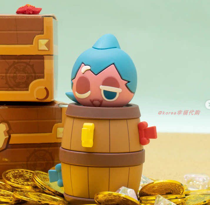 韩国代购cookie run 跑跑姜饼人王国 海盜饼干自带线移动电源