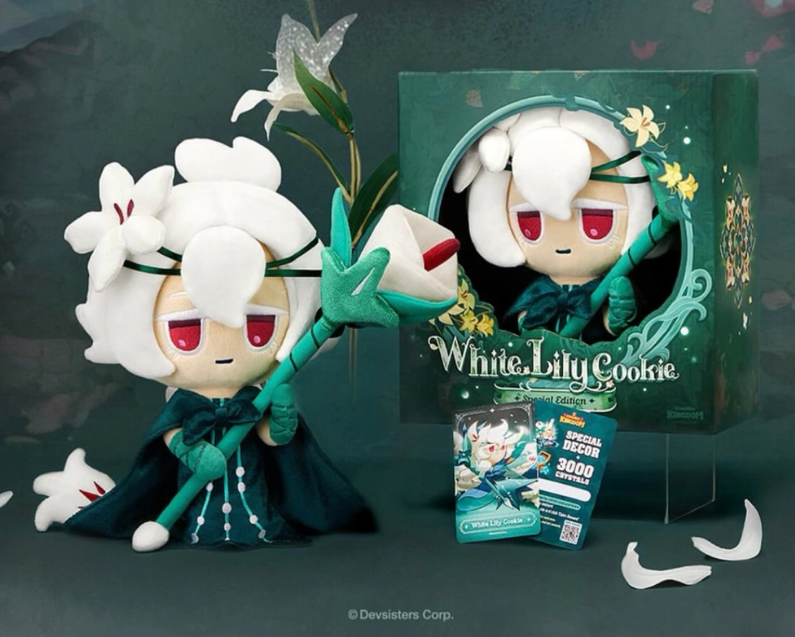 韩国代购跑跑姜饼人cookierun圣百合饼干玩偶白百合勇敢魔法饼干