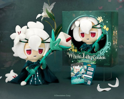 韩国代购跑跑姜饼人COOKIERUN圣百合饼干玩偶白百合勇敢魔法饼干