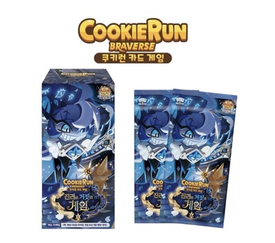 韩国代购跑跑姜饼人cookie run王国2025黑影餅干卡牌套裝30包套裝