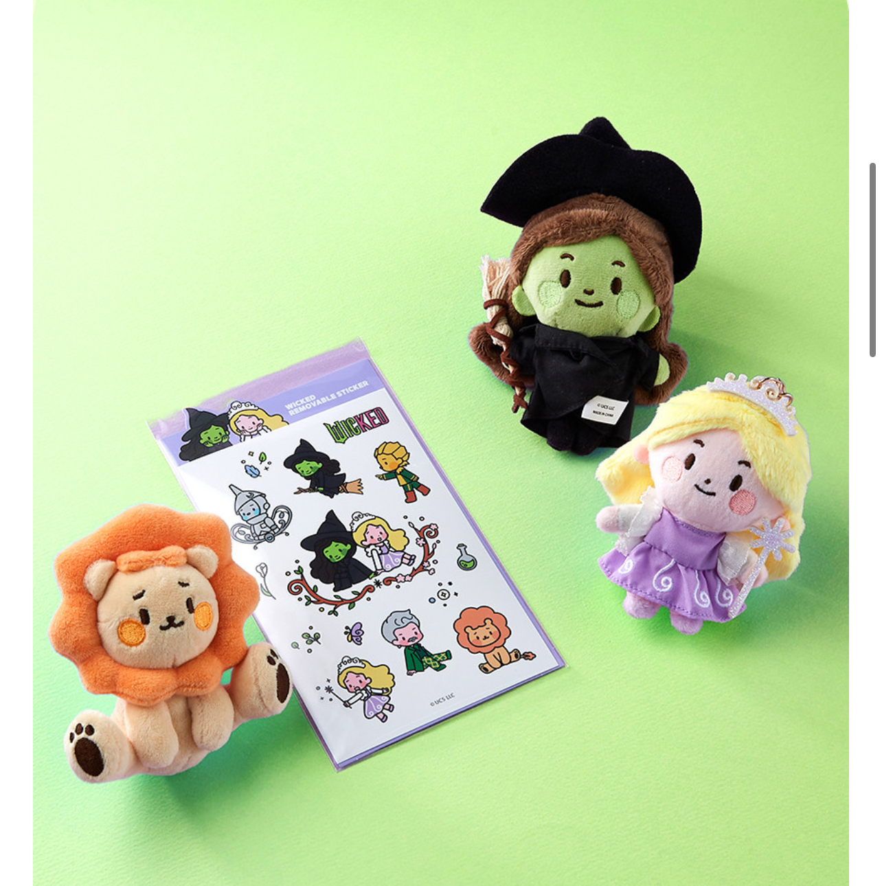 韩国正品 wicked 限定 魔法坏女巫圣诞树挂件公仔娃娃多款