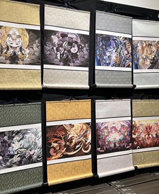 韩国代购跑跑姜饼人COOKIE RUN 黑影牛奶饼干工艺扇子画画挂件