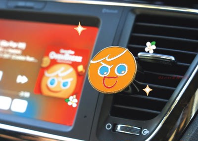 跑跑姜饼人cookierun车香膏胸针