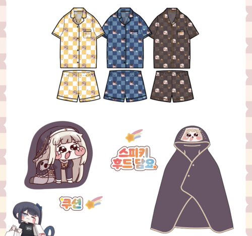 韩国正品 trickcal revive嘟嘟脸恶作剧穿越异世界 spao 睡衣t恤
