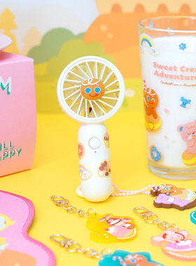 韩国代购跑跑姜饼人cookie run knotted手持小风扇杯鼠标垫挂件