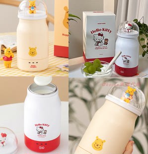 韩国代购 正品 hellokitty迪士尼維尼无线随身usb迷你机酸奶制作机