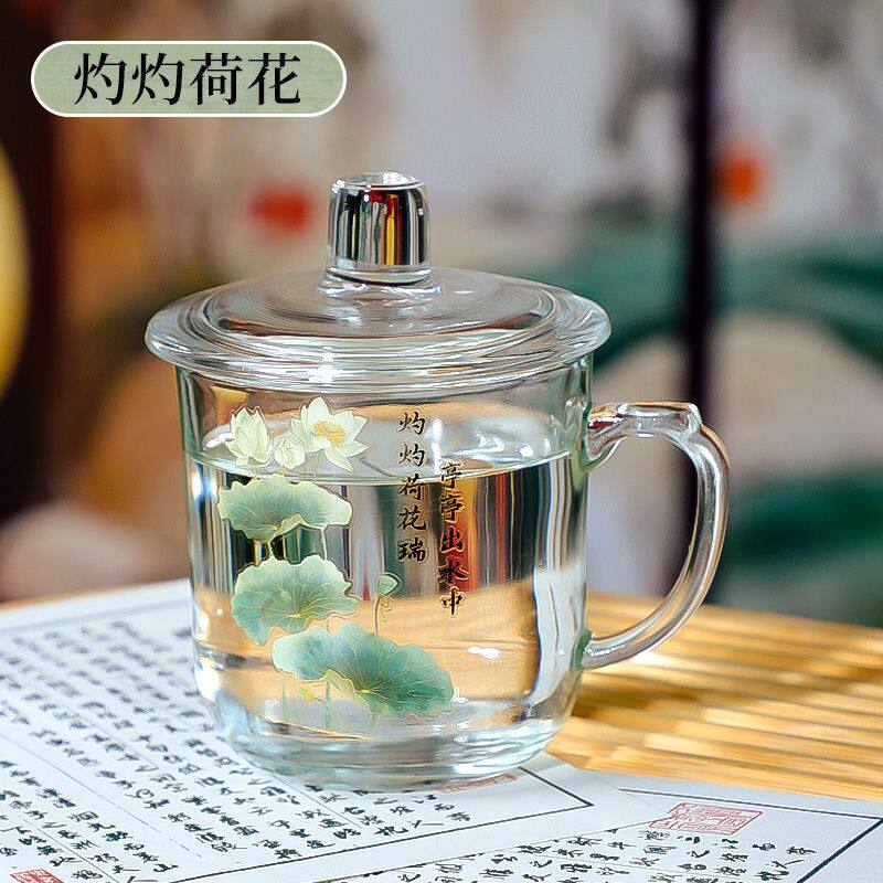天然水晶杯爆款原矿水晶石头杯水晶玉石茶杯高档水杯轻奢礼品古诗