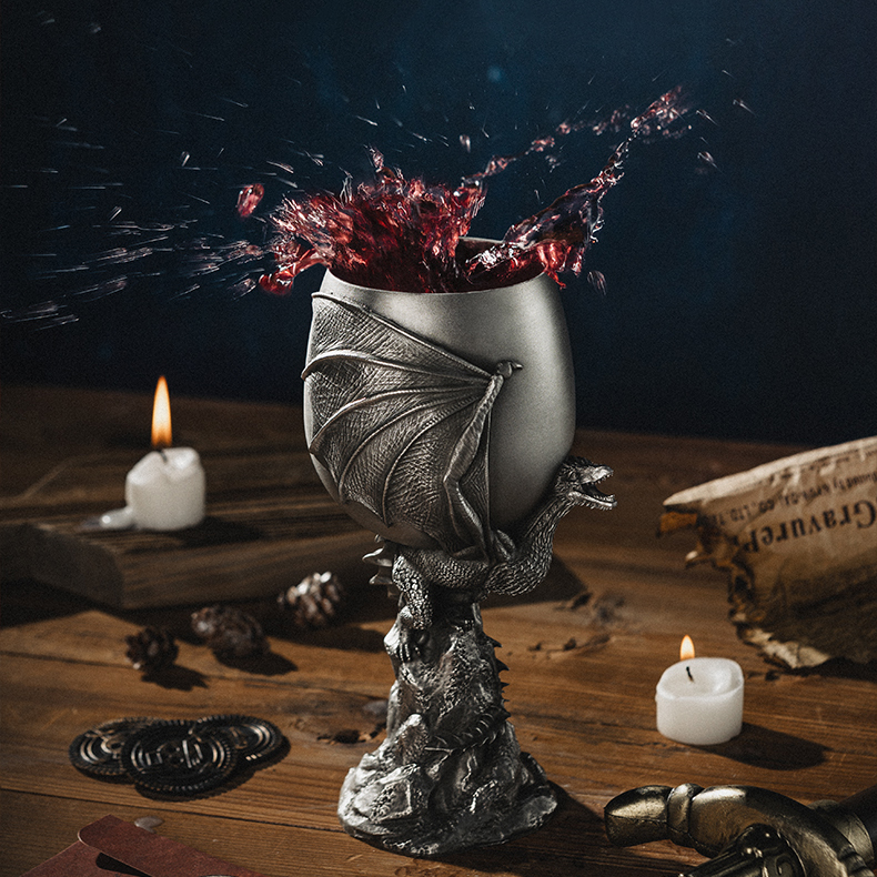 皇家雪兰莪进口手工权力的游戏授权联名高脚杯冰与火之歌红酒杯