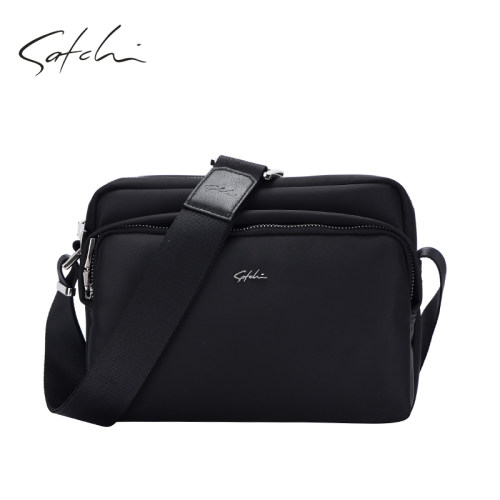 时尚多隔层男包沙驰休闲