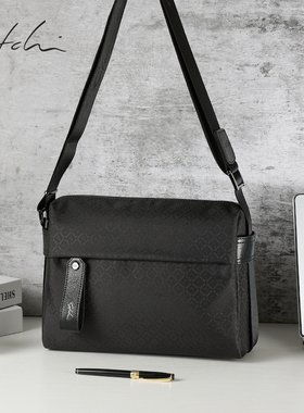 SATCHI/沙驰男款单肩包休闲斜挎包2026新款大容量外出便携包