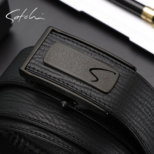 裤带沙驰头层牛皮男商务时尚