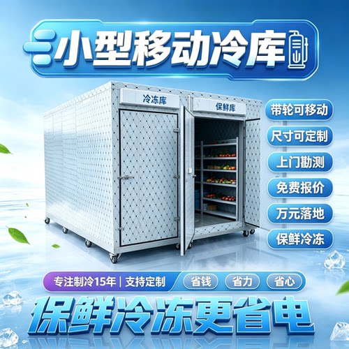 小型移动插电即用制冷保鲜库定制