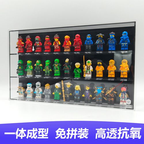 LuckyFigure一体式迷你人仔墙 高清高透亚克力 人仔展示盒 可上墙