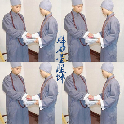 古装尼姑服装素衣大褂出家人衣服