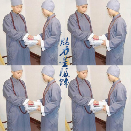 古装尼姑服装素衣大褂出家人衣服