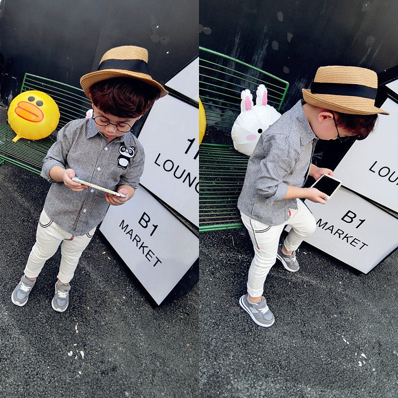 Chemise garcon à manche longue - Ref 2072859 Image 1