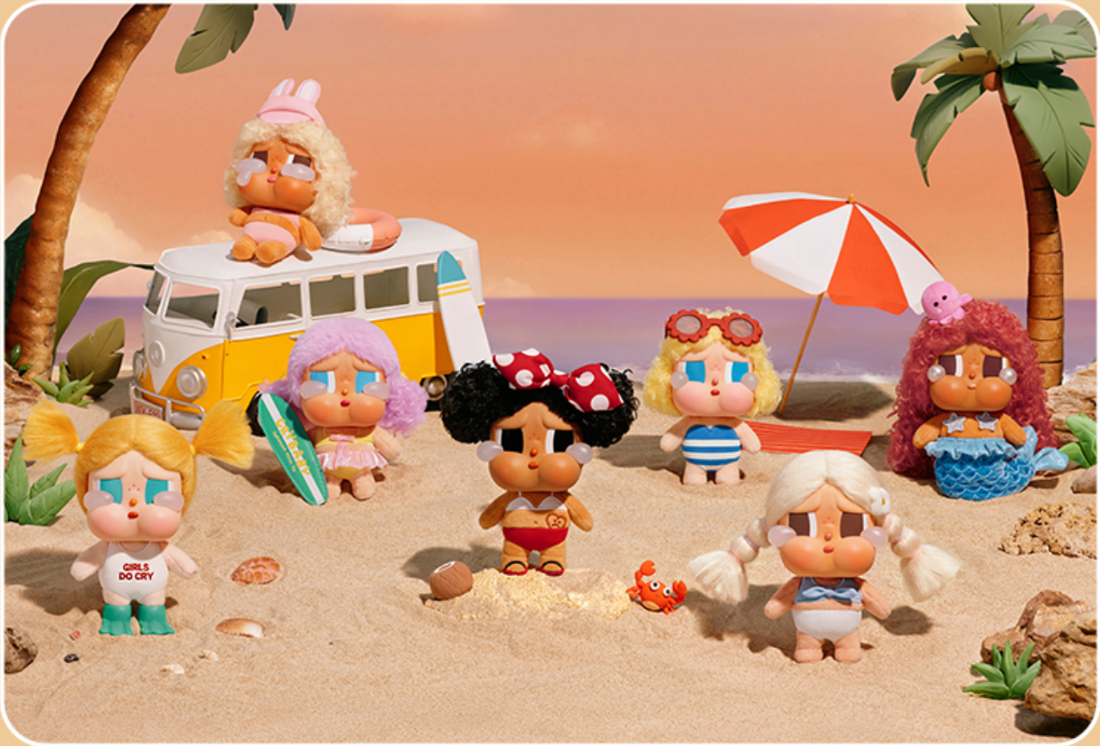 新品 CRYBABY Vacation Mode On系列 - 搪胶毛绒 挂件盲盒