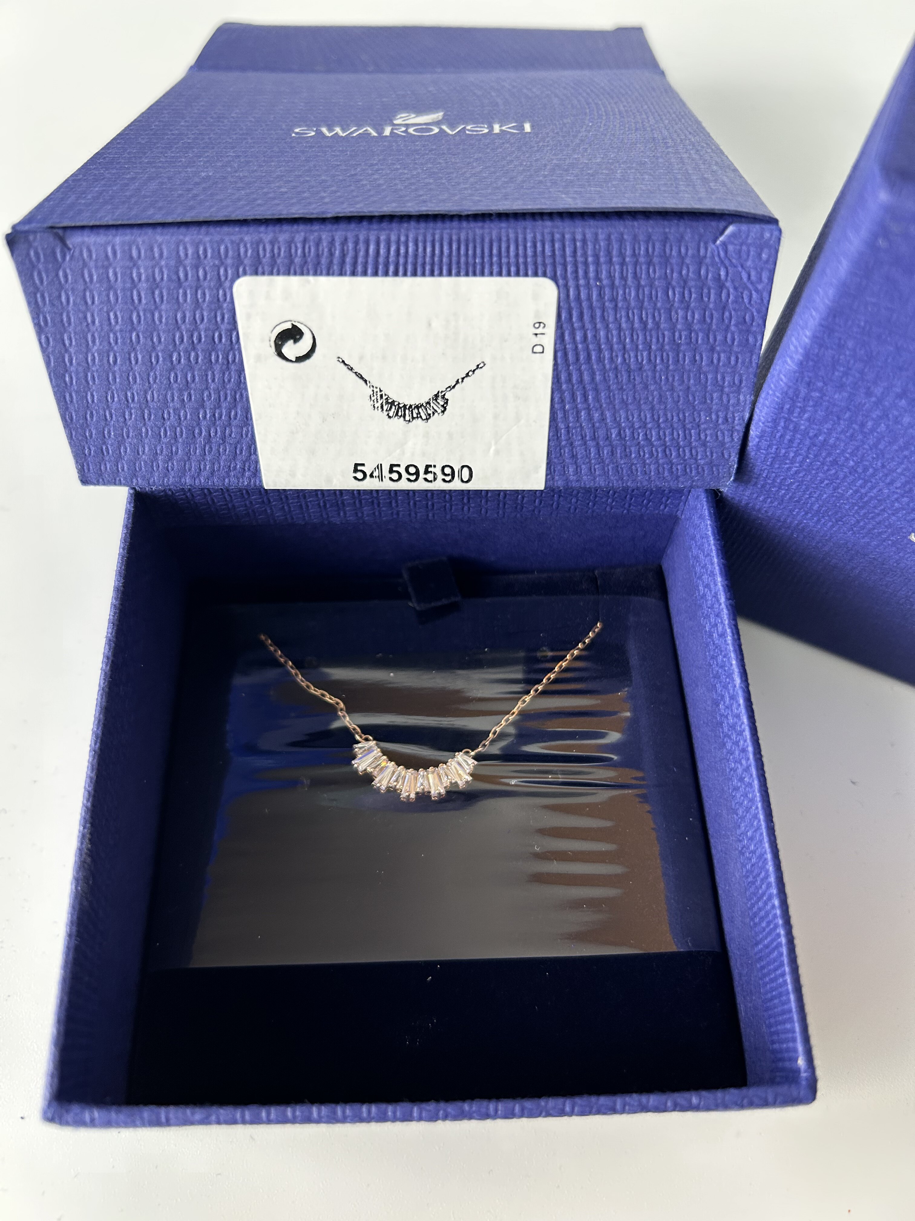 正品保证施华洛水晶 玫瑰金女项链 饰品 5459590