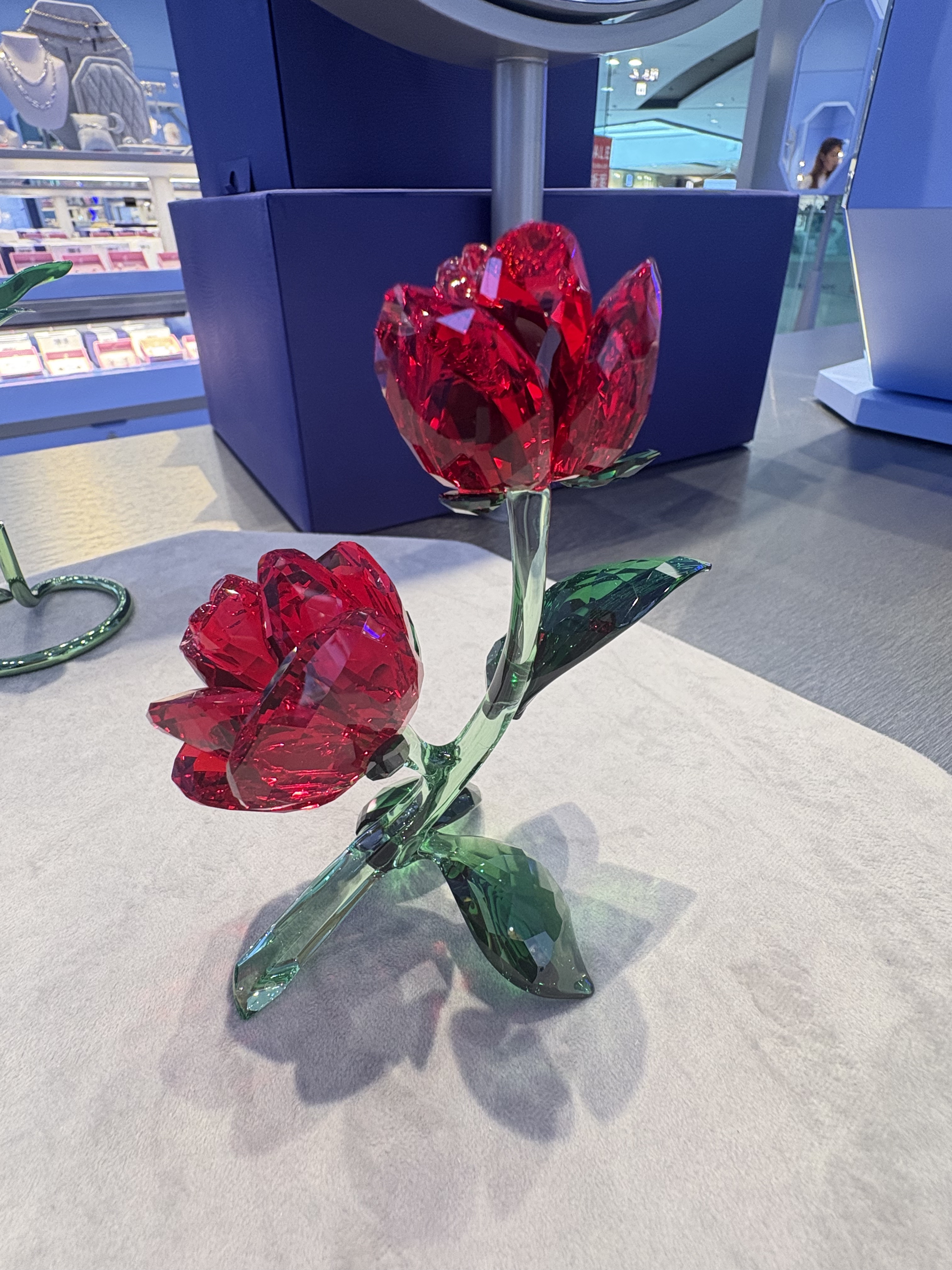 sola12年老店水晶玫瑰花摆件全新正品5424466