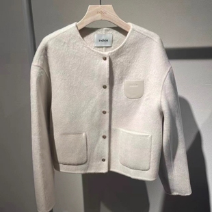 25冬款 专柜正品 羊毛大衣外套F2D5DY526C indicia标记国内代购 现货