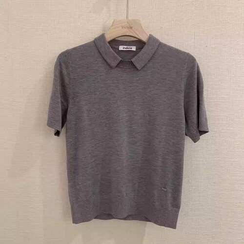 现货闪发 indicia标记女装专柜正品夏款短袖针织衫F2B5ZZ104N-499