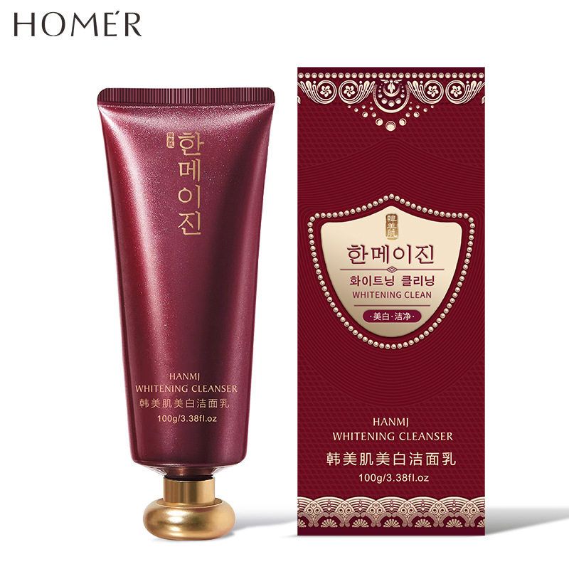 韩美肌美白舒缓肌肤洁面乳洁净补水保湿泡沫洗面奶去油污澤护肤品