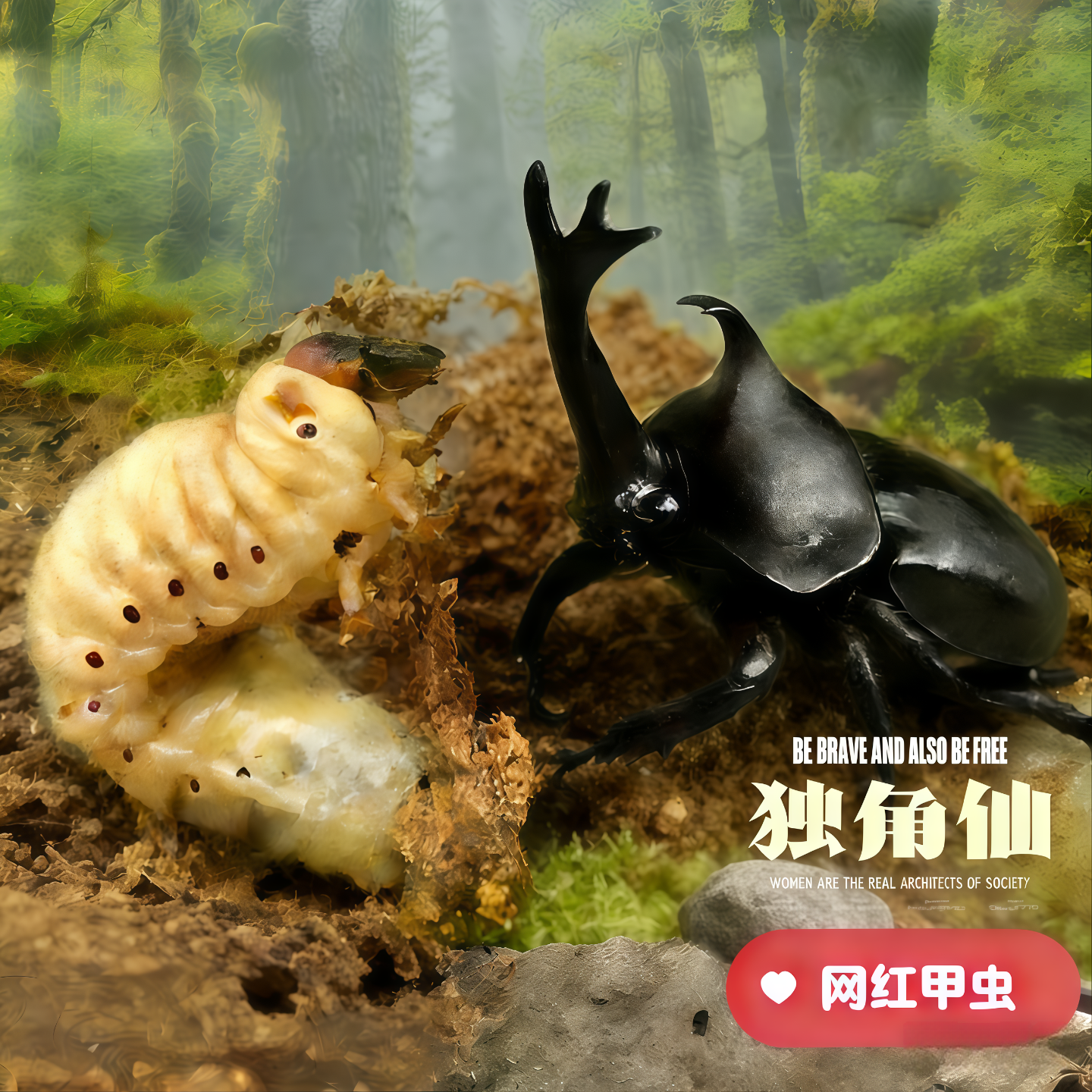 独角仙幼虫活虫一公一母套餐大号甲虫姬兜宠物带发酵木屑饲养盒子,宠物/宠物食品及用品,甲虫,淘宝优惠券,粉丝福利购,淘宝优惠卷