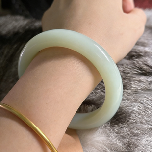 “珠瑛凝玉”翡翠手镯缅甸冰种玉石晴水翡翠玉手镯子女款处理