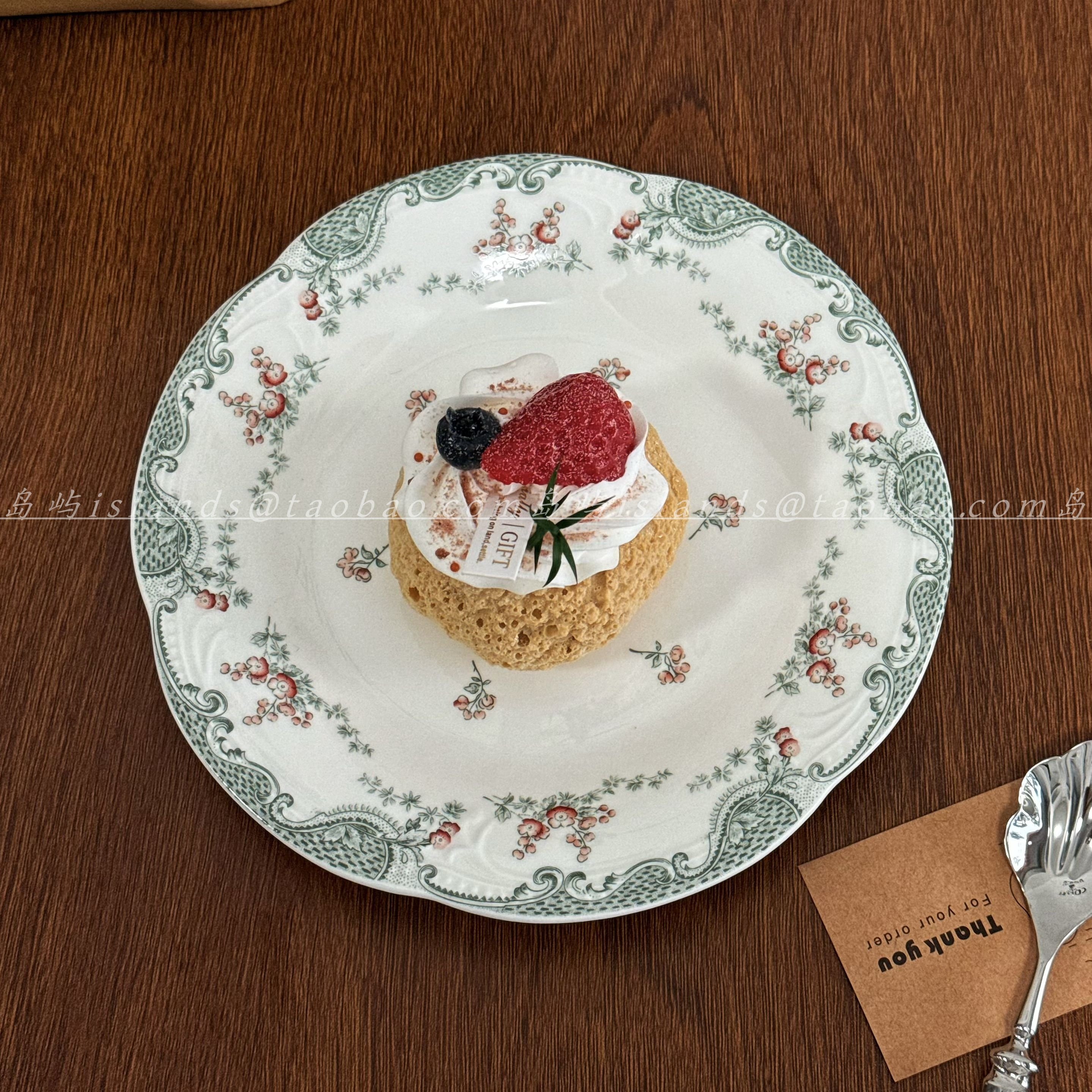 法式餐盘高颜值蕾丝碎花陶瓷盘早餐蛋糕餐具家用西餐甜品高级盘子,餐饮具,盘,淘宝优惠券,粉丝福利购,淘宝优惠卷