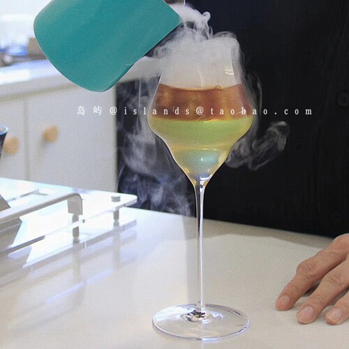 创意个性玻璃特调高脚酒杯