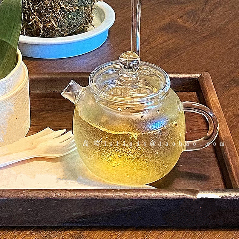 创意精致透明玻璃小茶壶