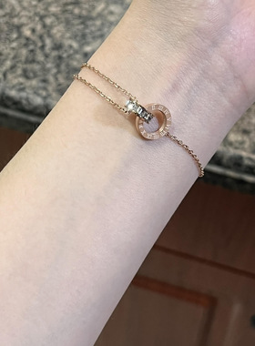 电气白兰可水洗保色钛钢女手链