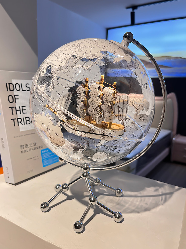 빛 가벼운 럭셔리 고급 거실 TV 캐비닛 사무실 크리스마스 선물로 업그레이드 된 항해 지구 장식품