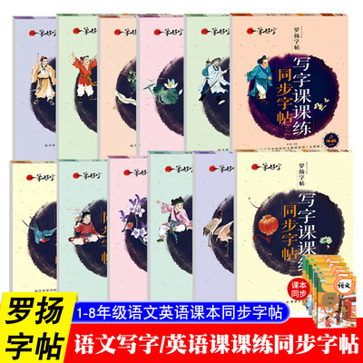 正版一笔好字罗扬字帖课堂笔记天天练练字帖人教版同步字帖一课一练硬笔钢笔临摹一二三四五六七八年级上下册同步字帖楷书写字书法