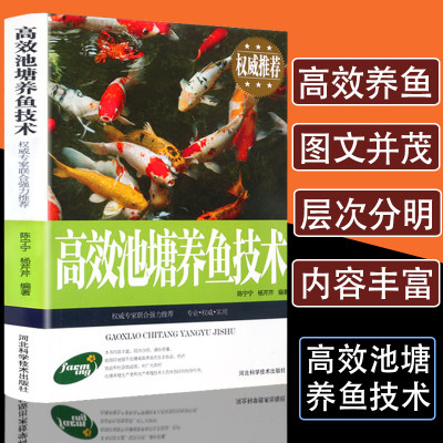 正版高效池塘养鱼技术鱼病鉴别快速诊断防治疗全书科学生态养鱼淡水鱼类水产养殖技术书籍大全一本通池塘建设亲鱼繁育饲养管理教程