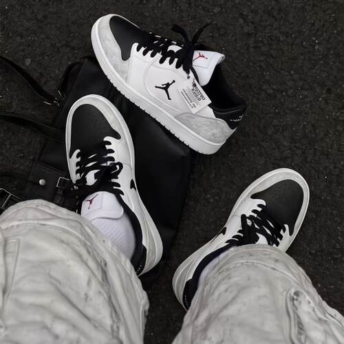 【定制球鞋】Jordan COURT CONNECT AJ1解构低帮 板鞋 男款 嘻哈