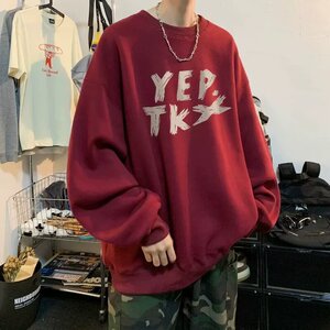 圆领卫衣男生春秋款潮牌2025新款宽松青少年休闲外套上衣Y195P37图片