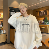 春秋季卫衣假两件潮流时尚印花圆领，男装卫衣，星座208-1