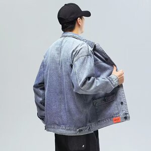 工装外套男士春秋季新款时尚潮流男生潮牌休闲夹克牛仔上衣G10P55图片