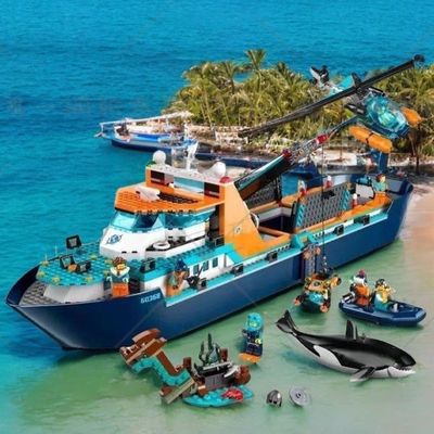 2025新款适用于乐高城市海洋轮船极地巨轮60368男孩拼装积木玩具8