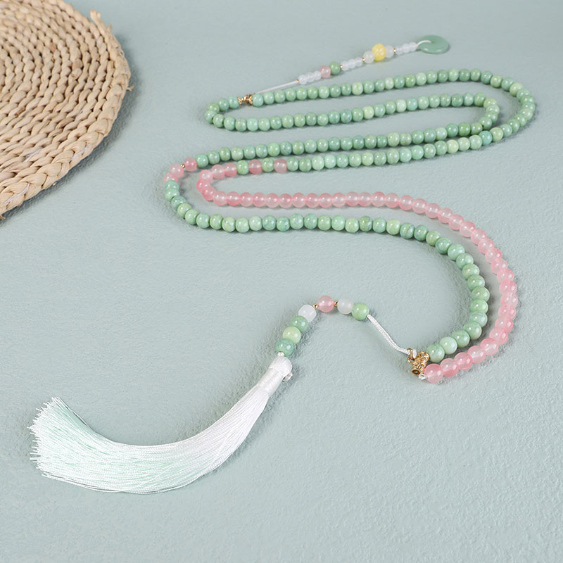 2024年新款渐变流苏马面裙配饰