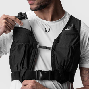 运动背包男越野户外徒步登山包跑步马拉松胸包滑雪双肩骑行背包女