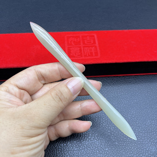 和田玉素雅发簪头饰发饰簪子玉簪子中式复古簪古风汉服玉簪简约款
