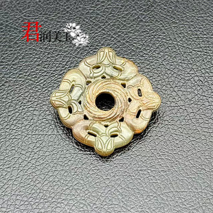 和田玉螭龙吊坠挂件仿战汉四方守护龙型玉佩玉坠挂饰国风玉坠腰佩