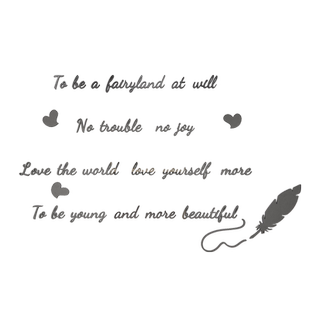 亚克力墙贴英文字母墙贴床头装饰创意电视背景墙面3D立体壁饰卧室