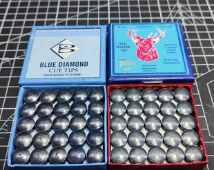 美国进口鹿头压制鹿头皮头球杆中八杆头 11m 10m斯诺克皮头