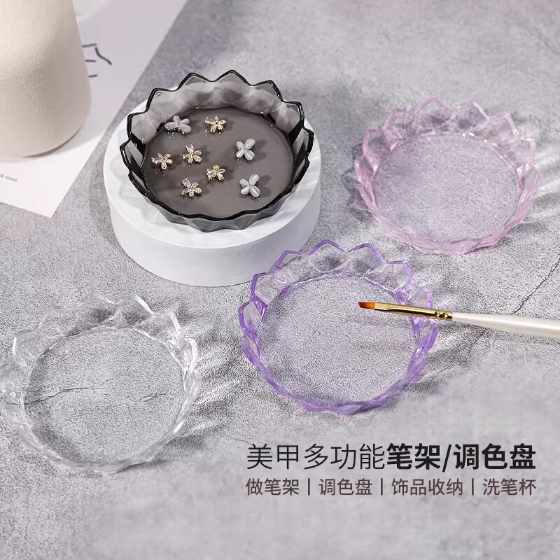 美甲亚克力皇冠多功能笔架图片
