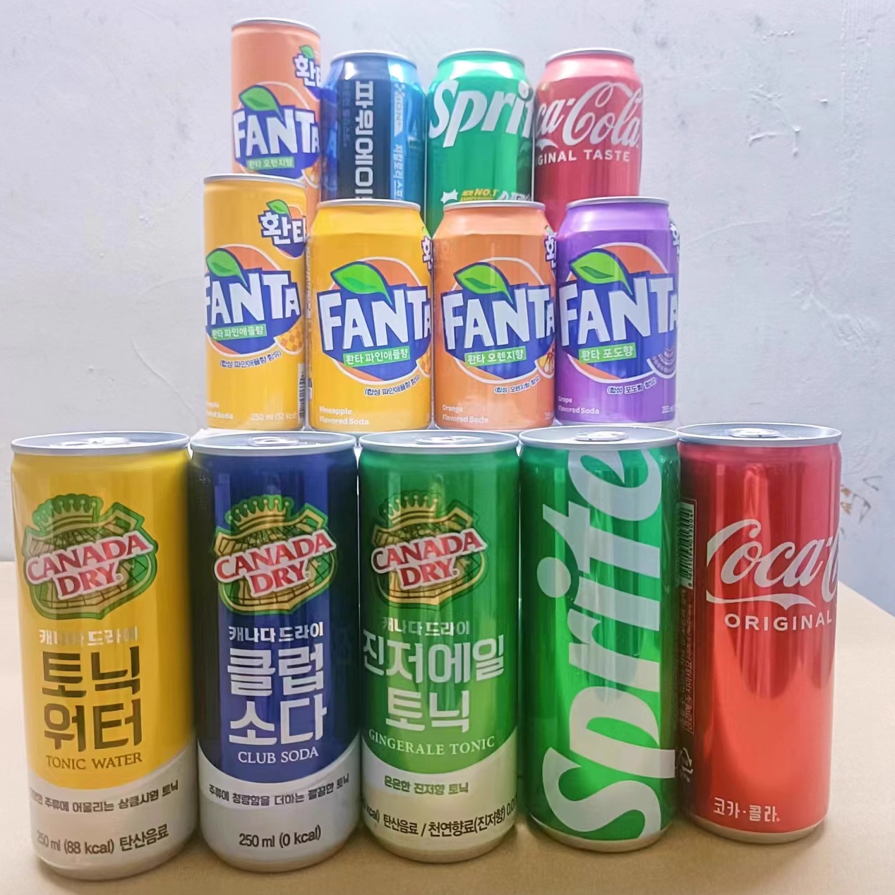 韩国进口CocaCola可口可乐芬达碳酸饮料250ml零度汽水夏季饮品 咖啡/麦片/冲饮 碳酸饮料 原图主图